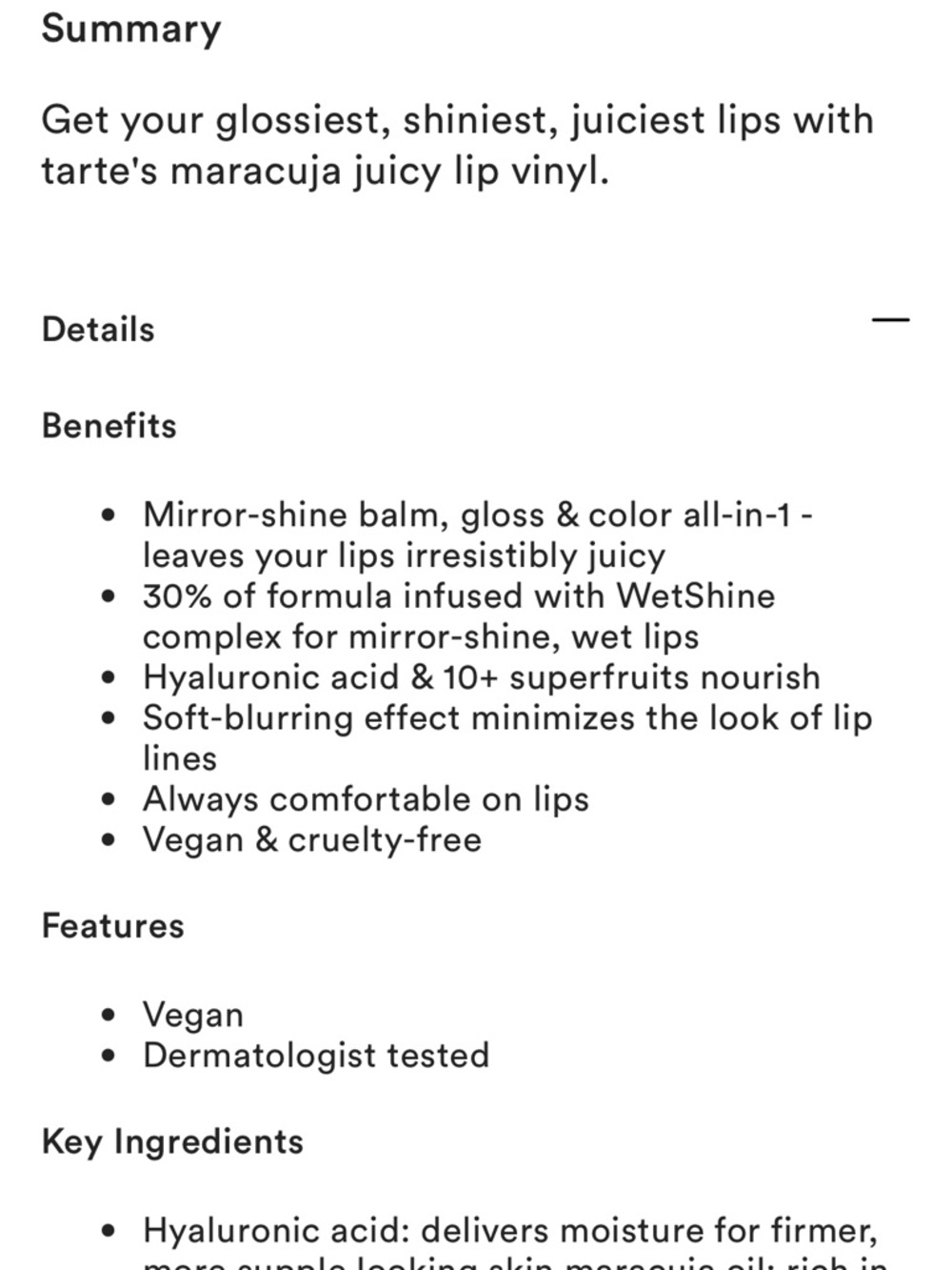 tarte Juicy Lip Vinyl Gloss  — Shimmering Rose  (BNIB) - Picture 6 of 6